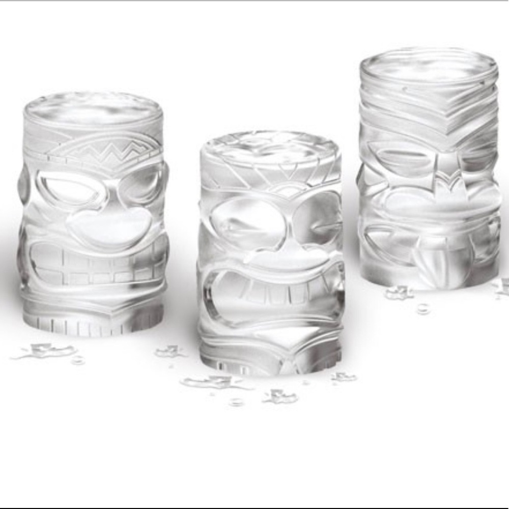 TIKI Ice Cube Molds Williams Sonoma Set of 3~New!